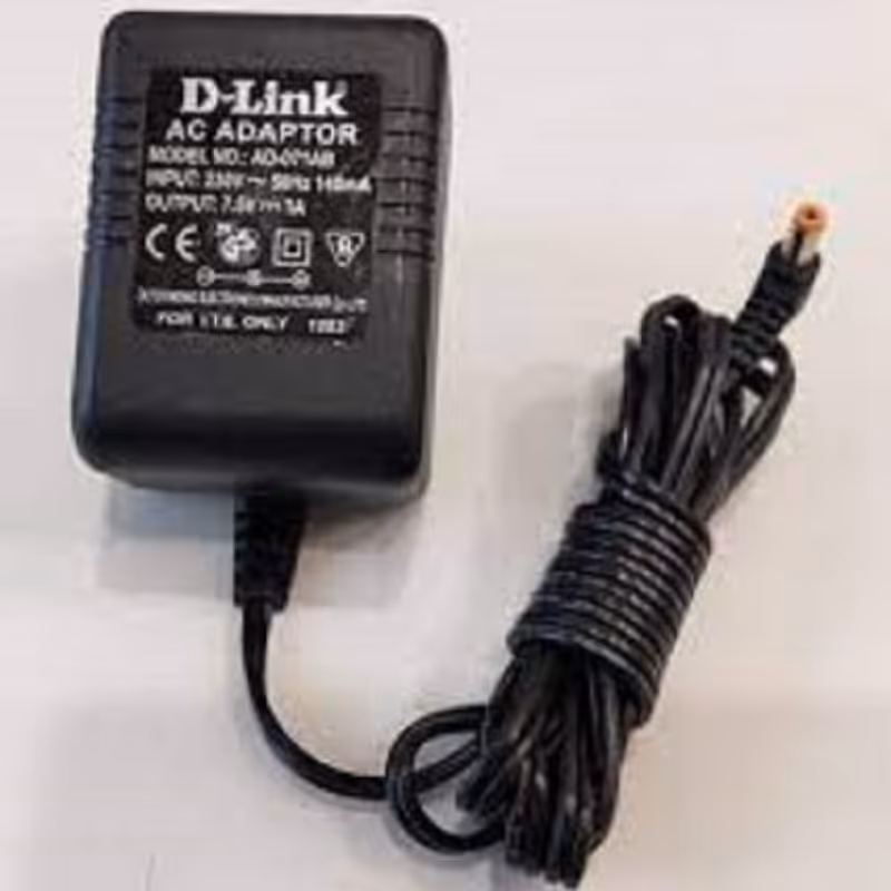 آداپتور دی لینک 7.5ولت 1 آمپر انواع مودم  و روتر و سویچ شبکه