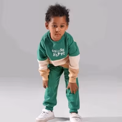 ست بلوز و شلوار اسپرت پسرانه و دخترانه مناسب سن 2تا4سال