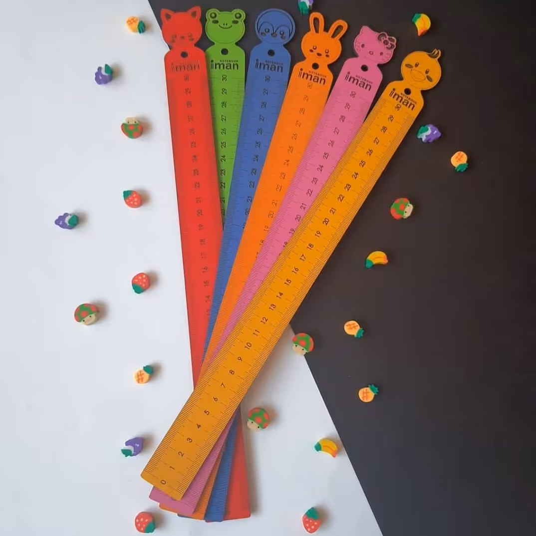 خط کش چوبی  فانتزی حیوانات