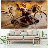 تابلو بوم طرح رقص سماع مدل مستان کد b65