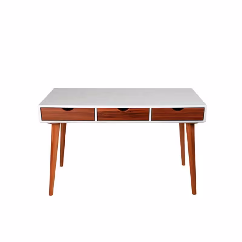 میز تحریر سه کشو استیل هامون مدل TD-120