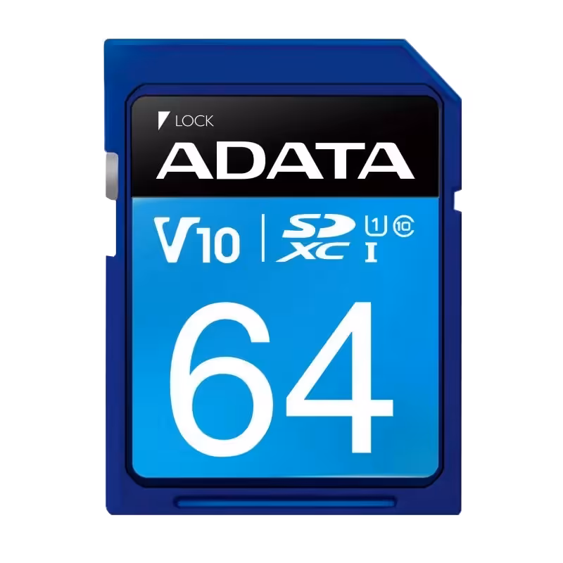 کارت حافظه SDXC ای دیتا مدل Premier V10 کلاس 10 استاندارد UHS-I سرعت 100MB/s ظرفیت 64GB | آی تی هوم