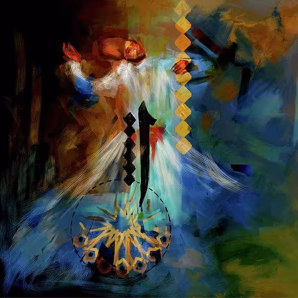 تابلو کاشی سماع صوفی