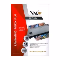 طلق پرس براق nac ان ای سی 125 میکرون سایز A4 بسته 100 عددی