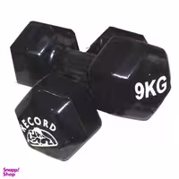 دمبل رکورد مدل VK0 وزن 9 کیلوگرم بسته 2 عددی