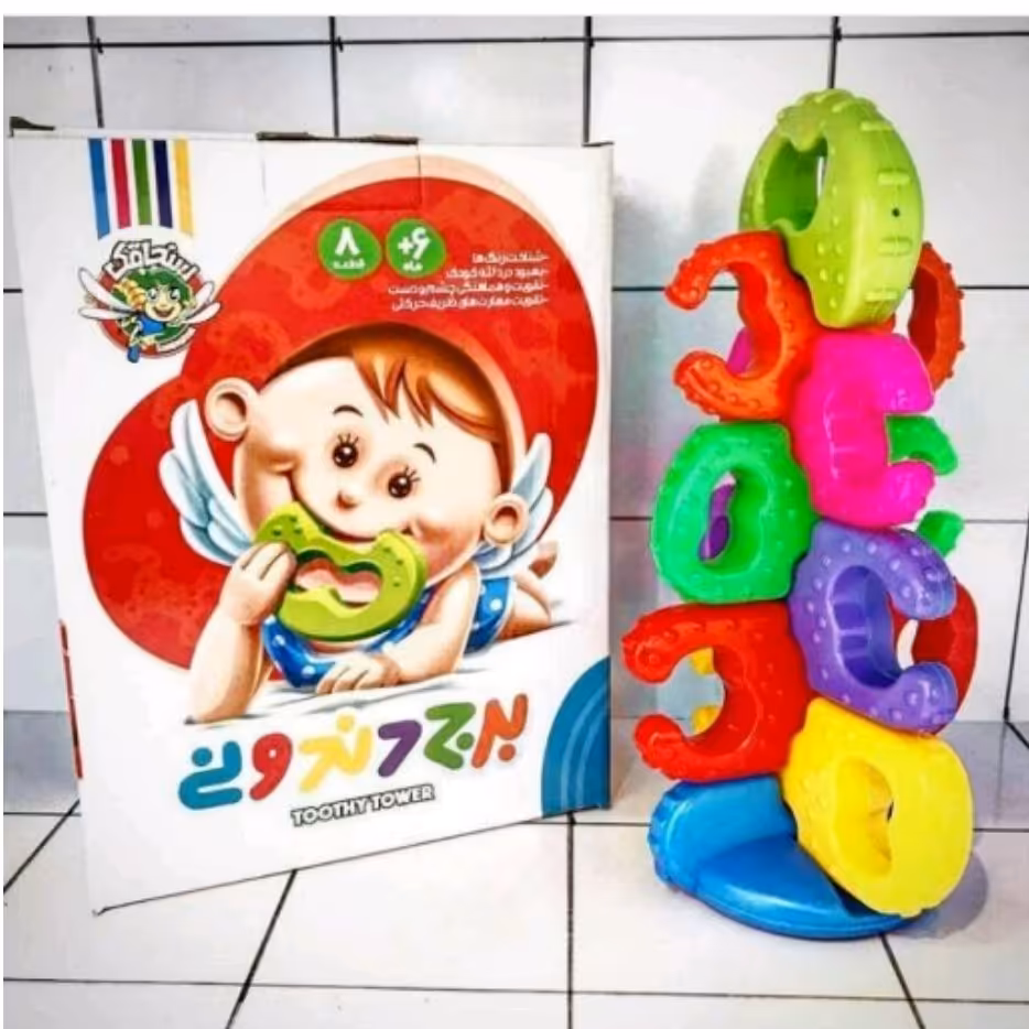 اسباب بازی دندان گیر و بازی فکری نوزادی کودک