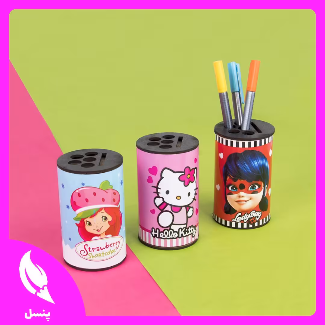 جاقلمی لوله ای کارتونی میکس دخترانه