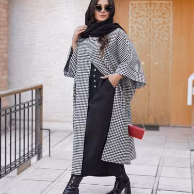 ست شنل دامن شلواری پیچازی