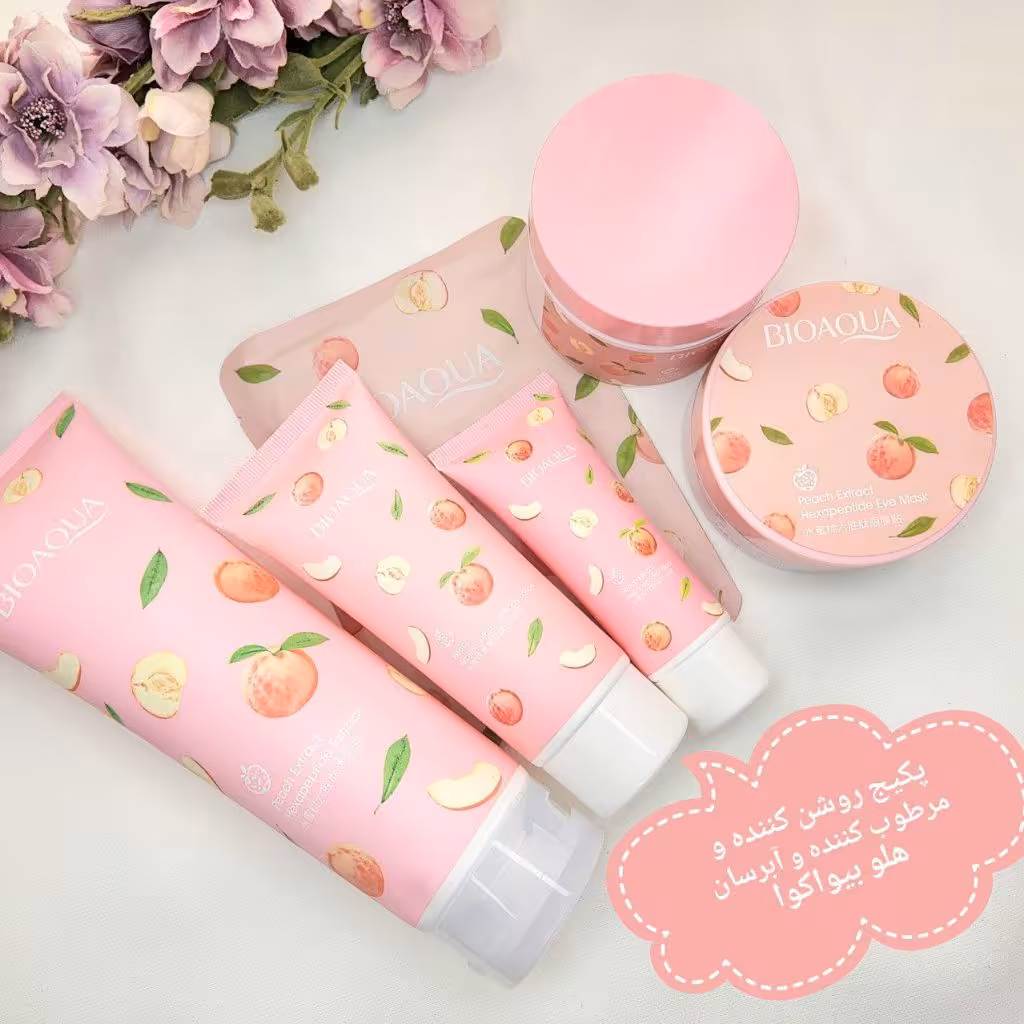 پکیج 6 تکه آبرسان و مرطوب کننده هلو 