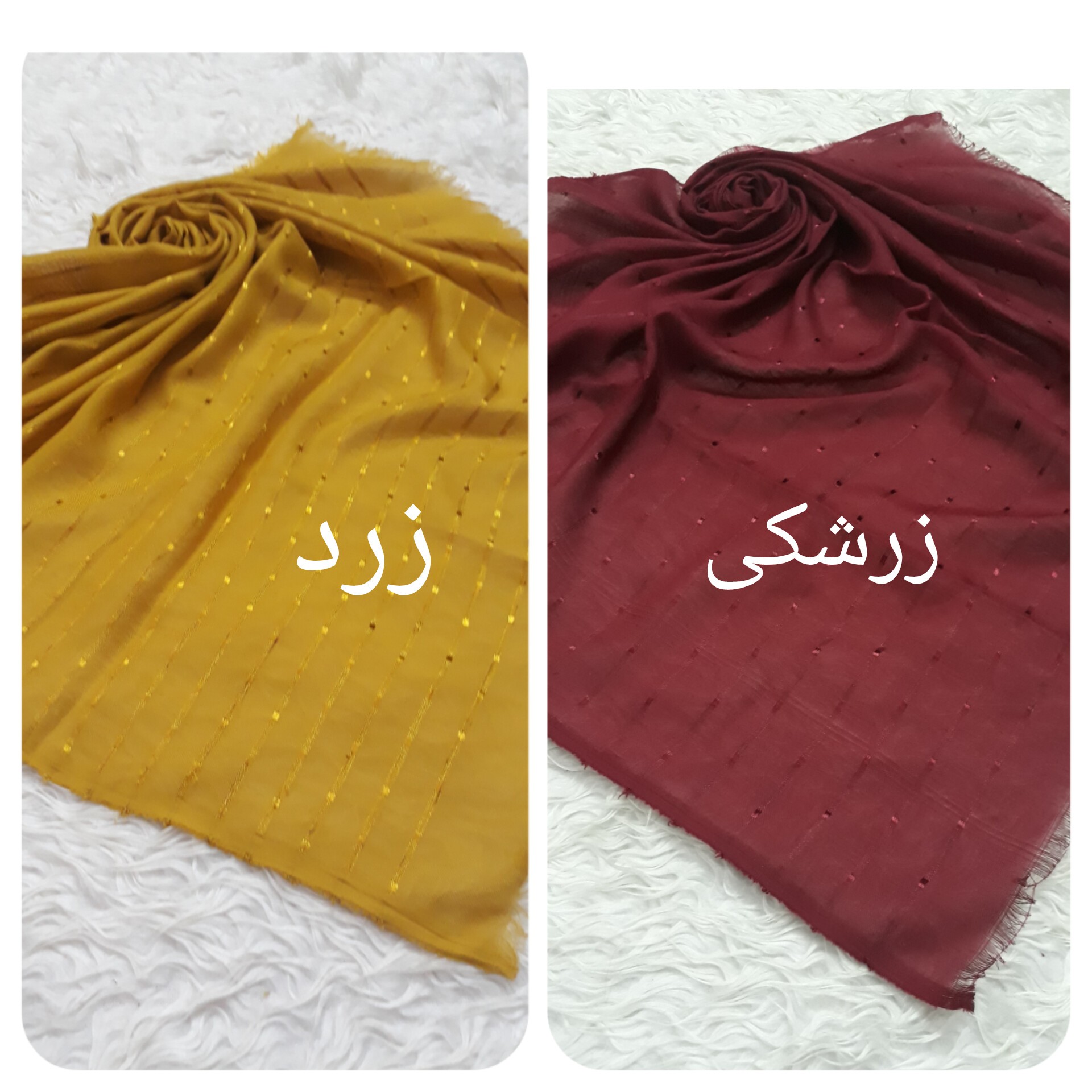 پک دو عددی روسری نخی ساده( قواره کوچک)