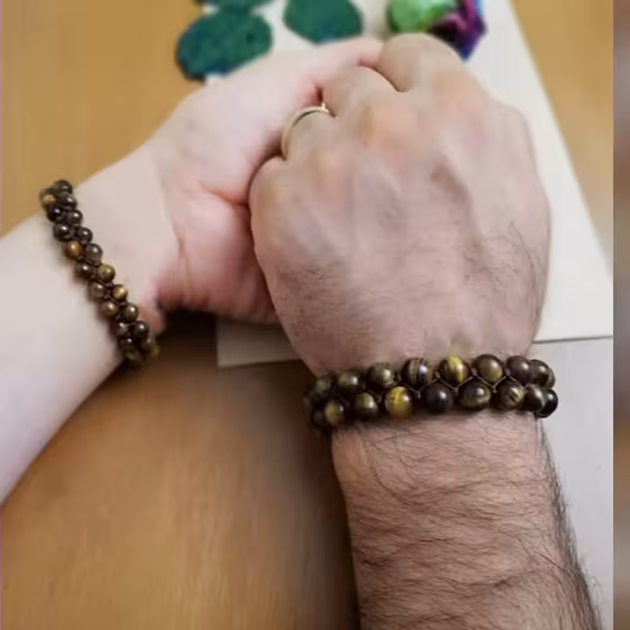 ست 2 عددی دستبند چشم ببر دو لاین