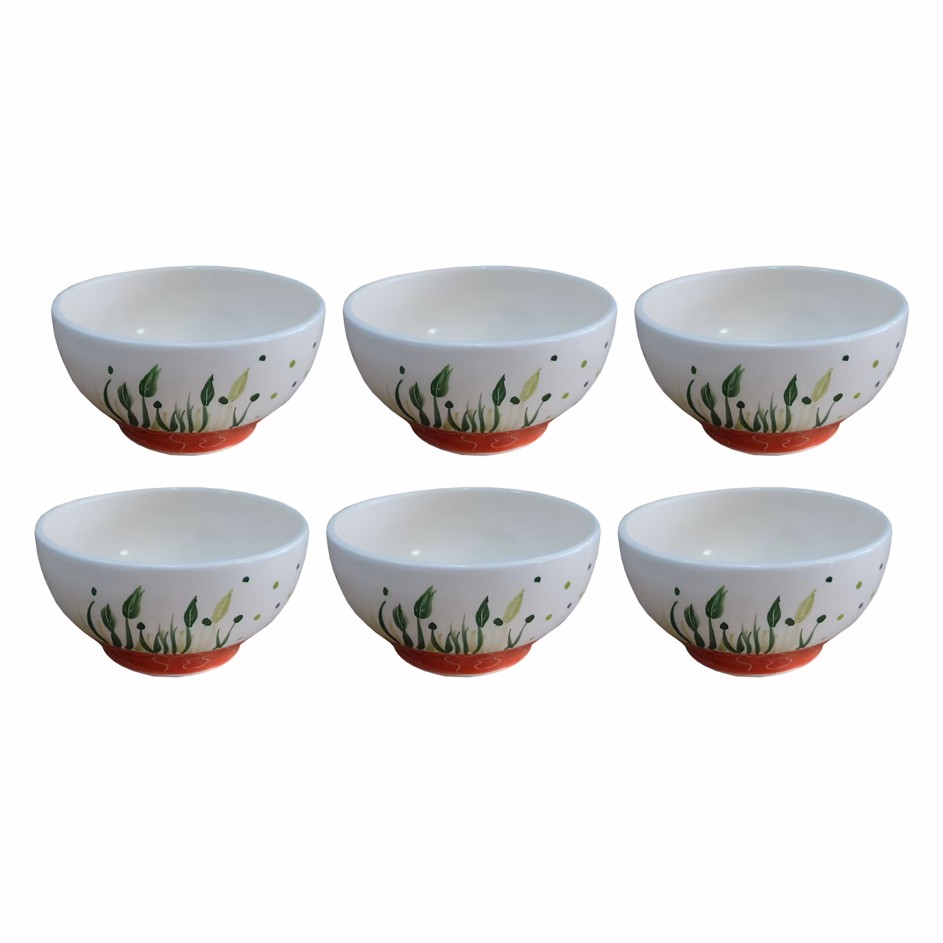 کاسه سرامیکی ماست خوری کد KM1-2 بسته 6 عددی