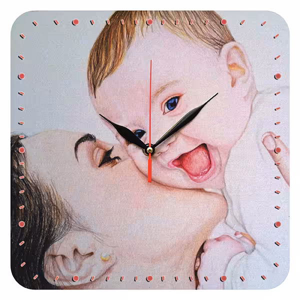 ساعت دیواری مدل 1024 طرح مادر و کودک