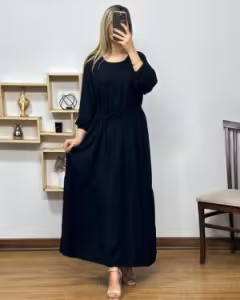 پیراهن روزمره زنانه نخی ایران مدل ساده