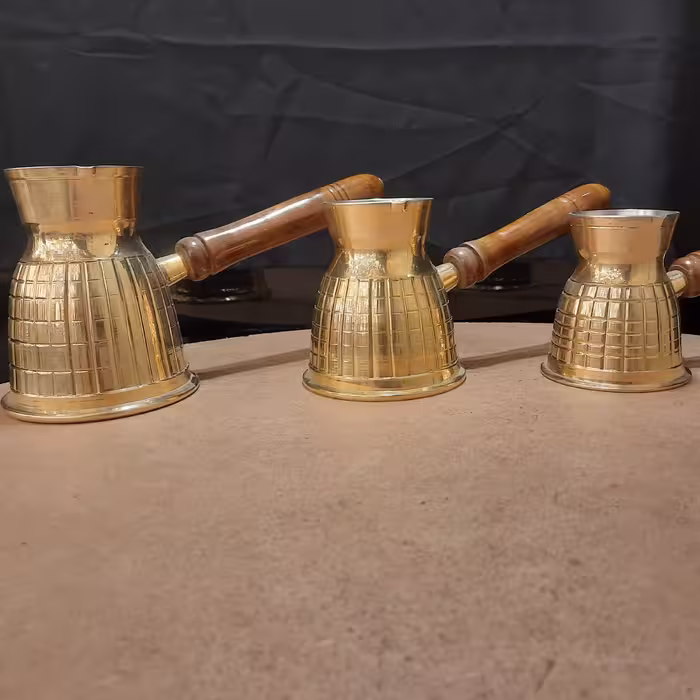 قهوه جوش برنزی 3تایی