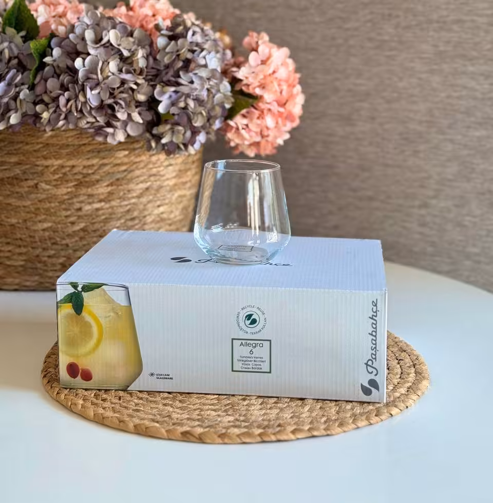 نیم لیوان پاشاباغچه- مدل الگرا کوچک حجم 345 سی سی- 6 عددی کد 420184