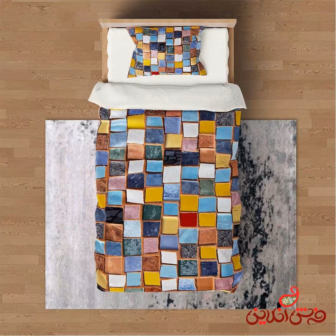 روتختی سه بعدی طرح موزاییکی رنگی کد 2973