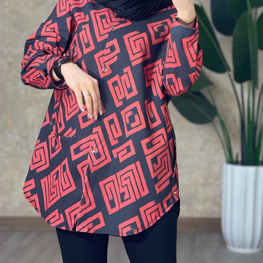 مانتو دخترانه مانتوزنانه شومیزمانتویی شومیز دکمه دار شومیز مانتو