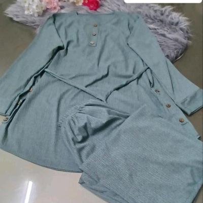 ست بلوز شلوار بهار کراش قواره دار