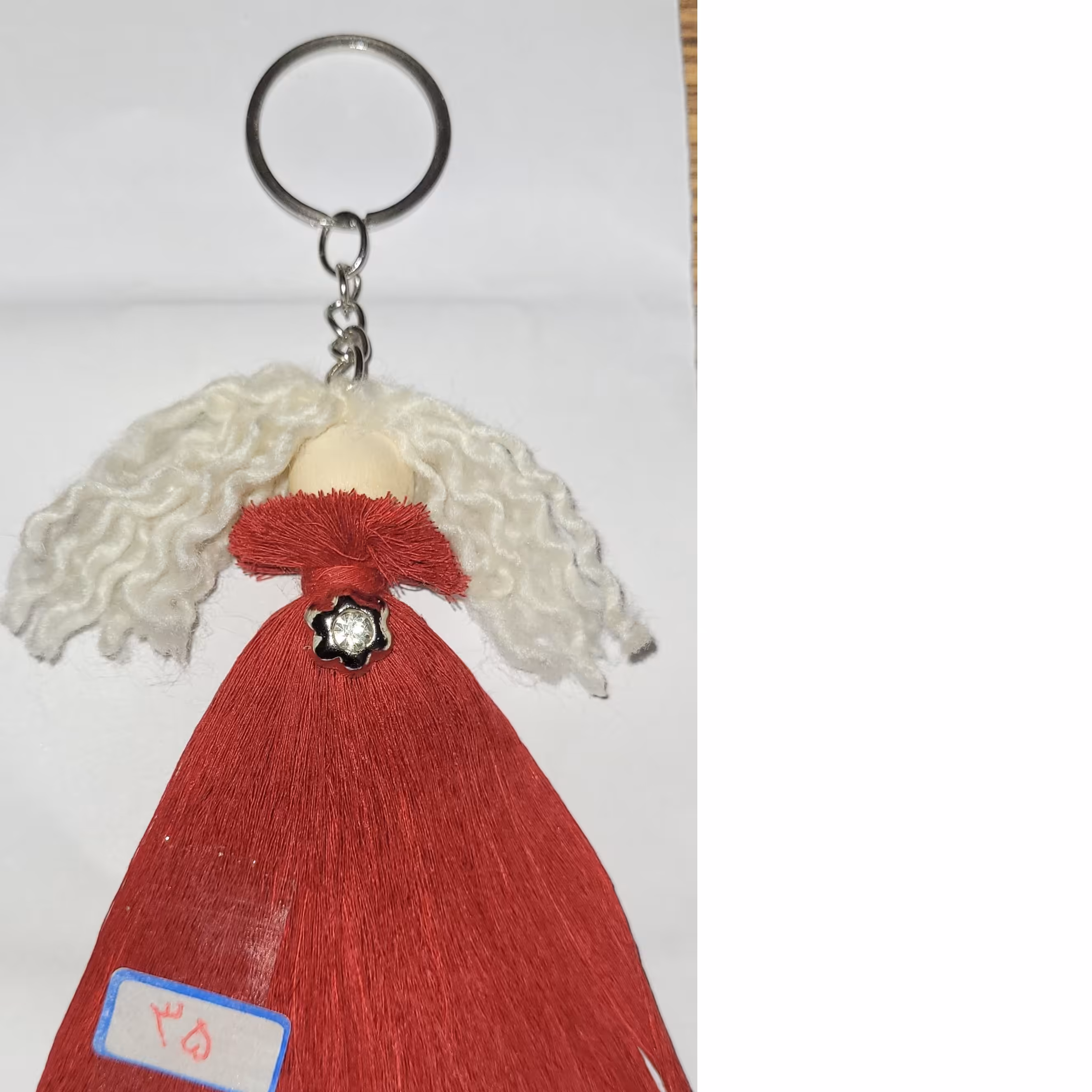 جاکلیدی بافتنی مکرومه طرح فرشته