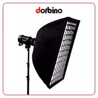 سافت‌باکس مستطیل 120×80 زنبوری Softbox with Grid - فروشگاه دوربین دوربینو