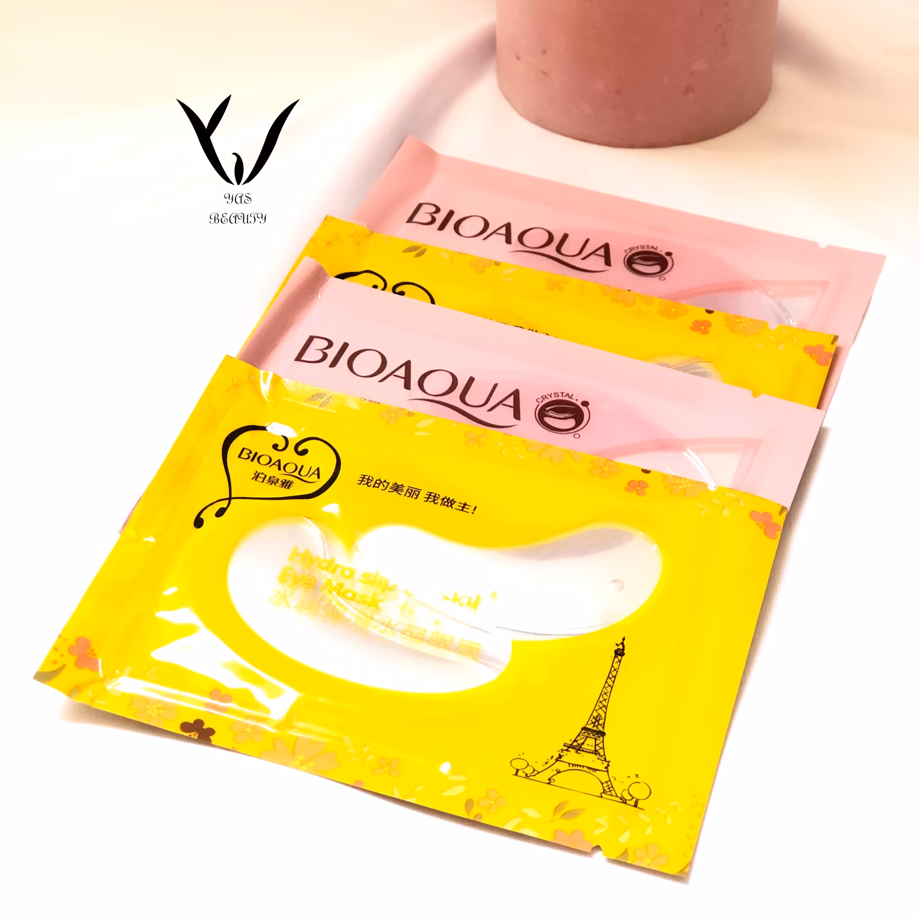 پچ زیر چشم کریستالی و شکوفه گیلاس