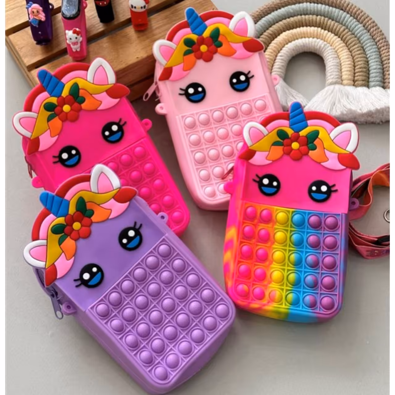 کیف سیلیکونی دخترانه میکی موس و یونیکورن 