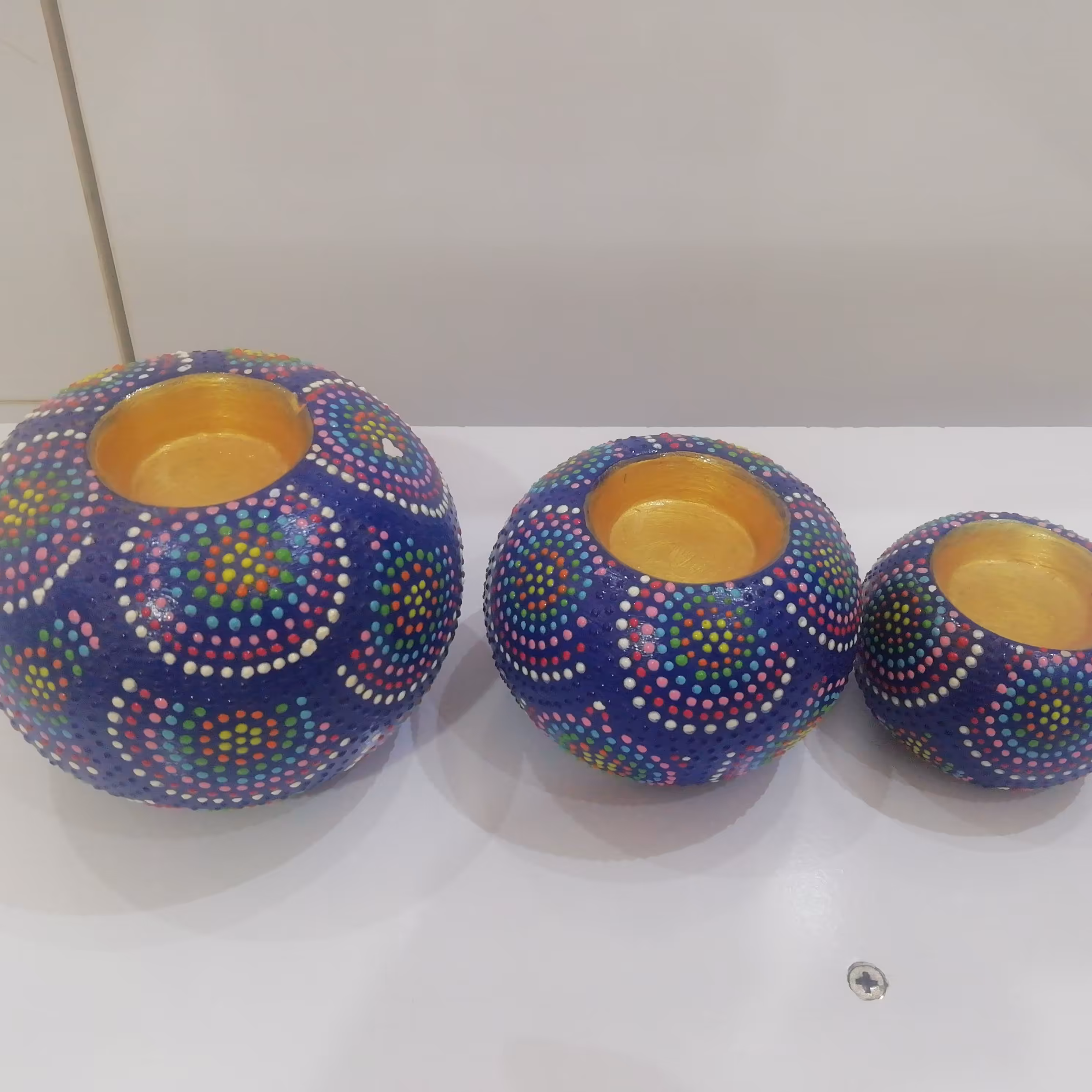 شمعدان نقطه کوبی سه عددی