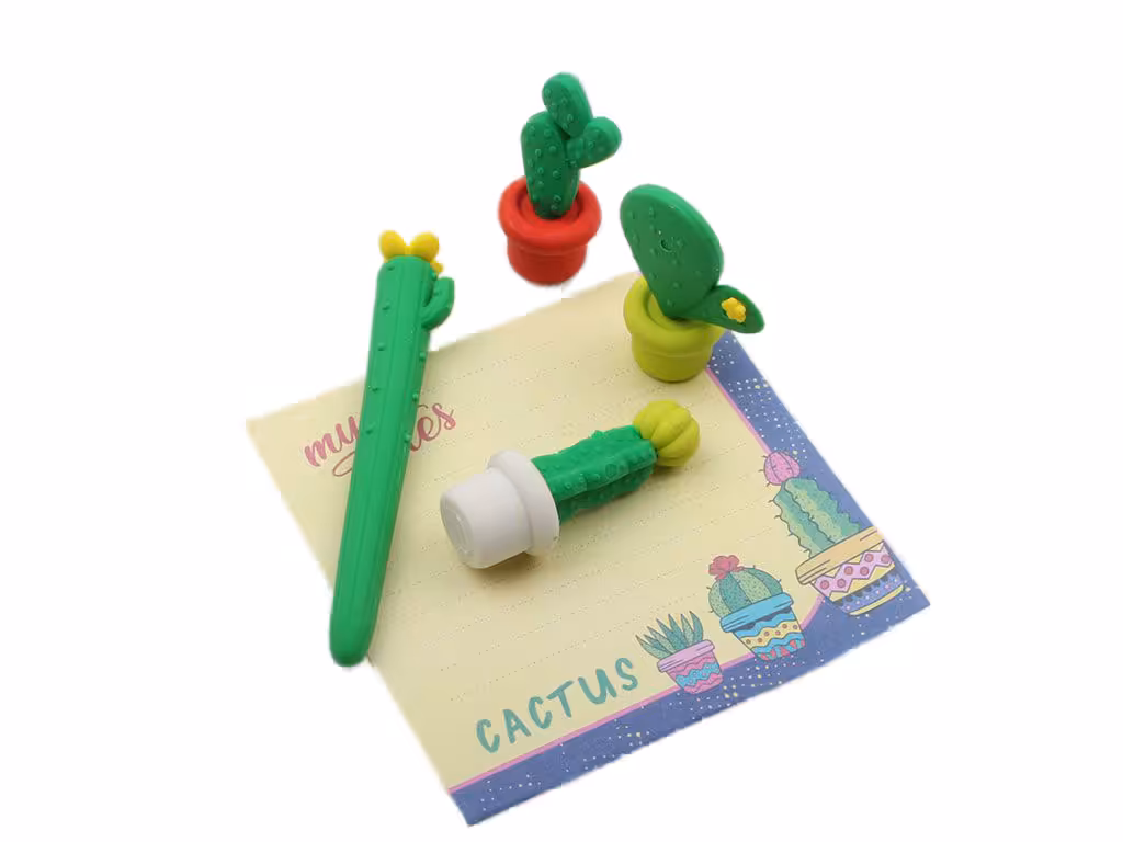 پاک کن فانتزی کاکتوس(4 عددی)