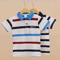تک تیشرت نوزادی راه راه درشت KIDS سایز 35