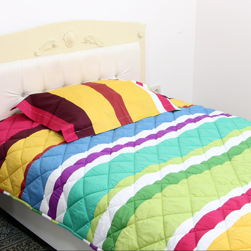 سرویس خواب یک نفره (لحاف، تشک و روبالشی) ـ طرح میلان