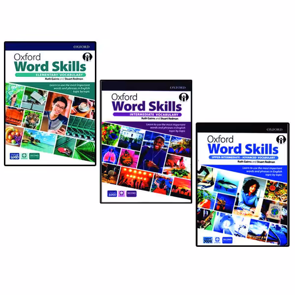 کتاب Oxford Word Skills Second Edition اثر Ruth Gairns And Stuart Redman انتشارات OXFORD سه جلدی