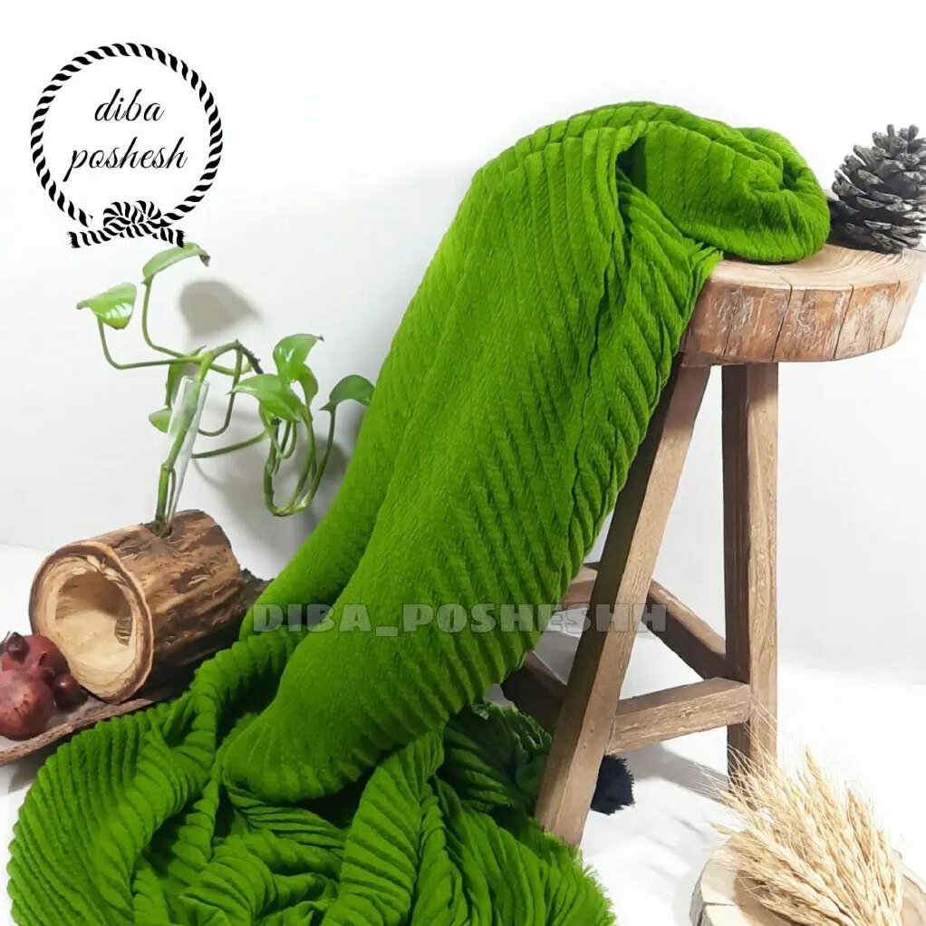 شال نخی پلیسه منگوله دار کد08