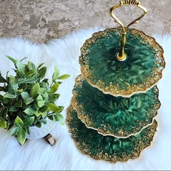 شیرینی خوری طبقاتی  لبه دار