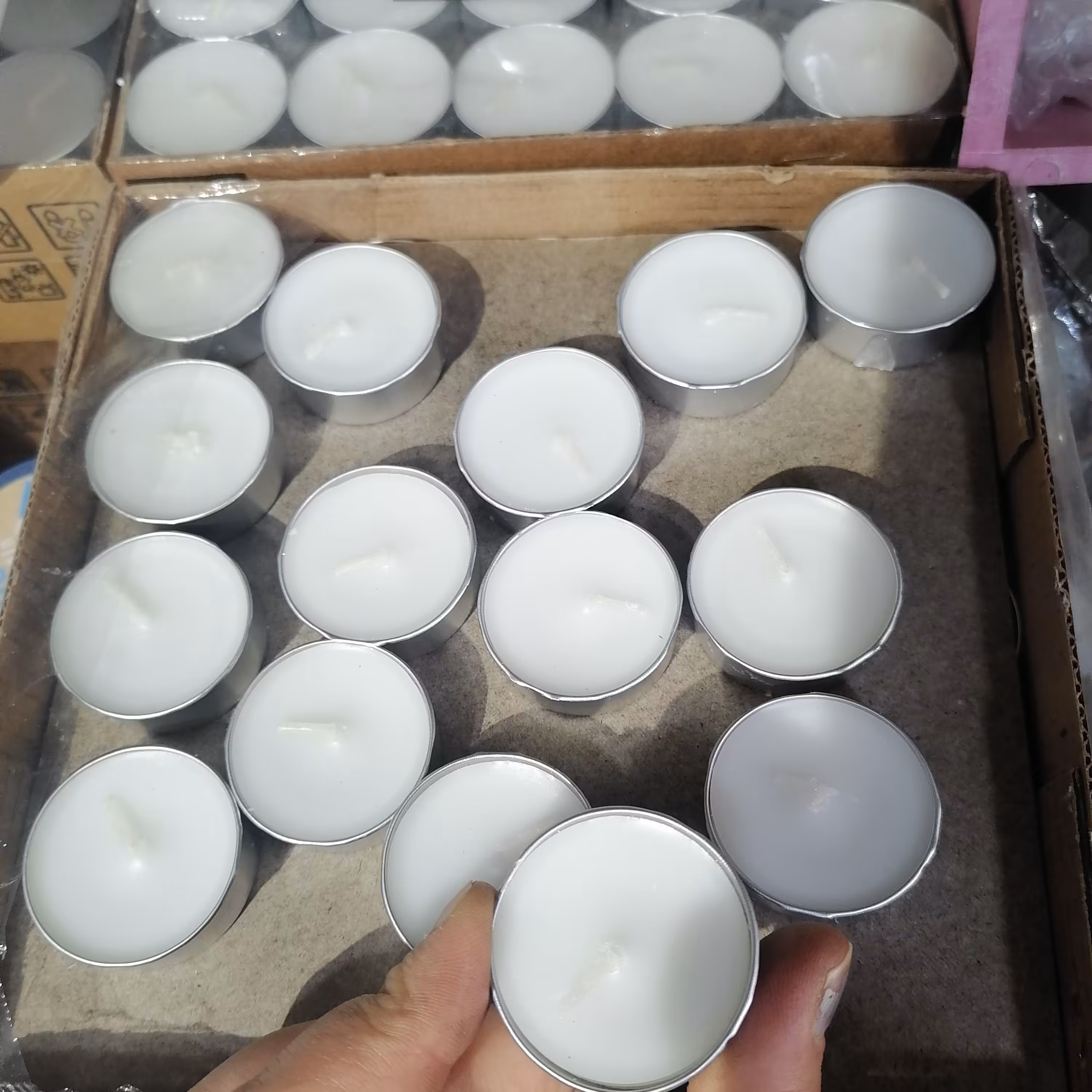 شمع وارمر (بسته 100عددی سفید رنگ) 