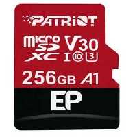 کارت حافظه میکرو اس دی پاتریوت مدل EP microSDXC CL10 V30 A1 ظرفیت 256 گیگابایت