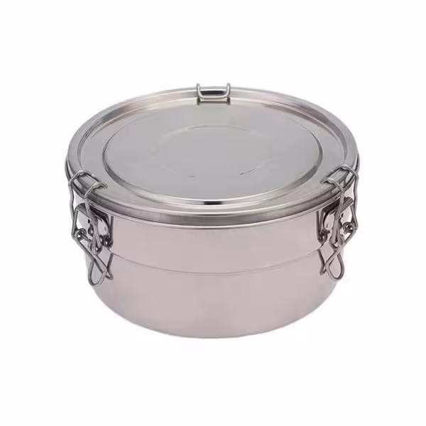 ظرف غذا تمام استیل دوطبقه سایز متوسط