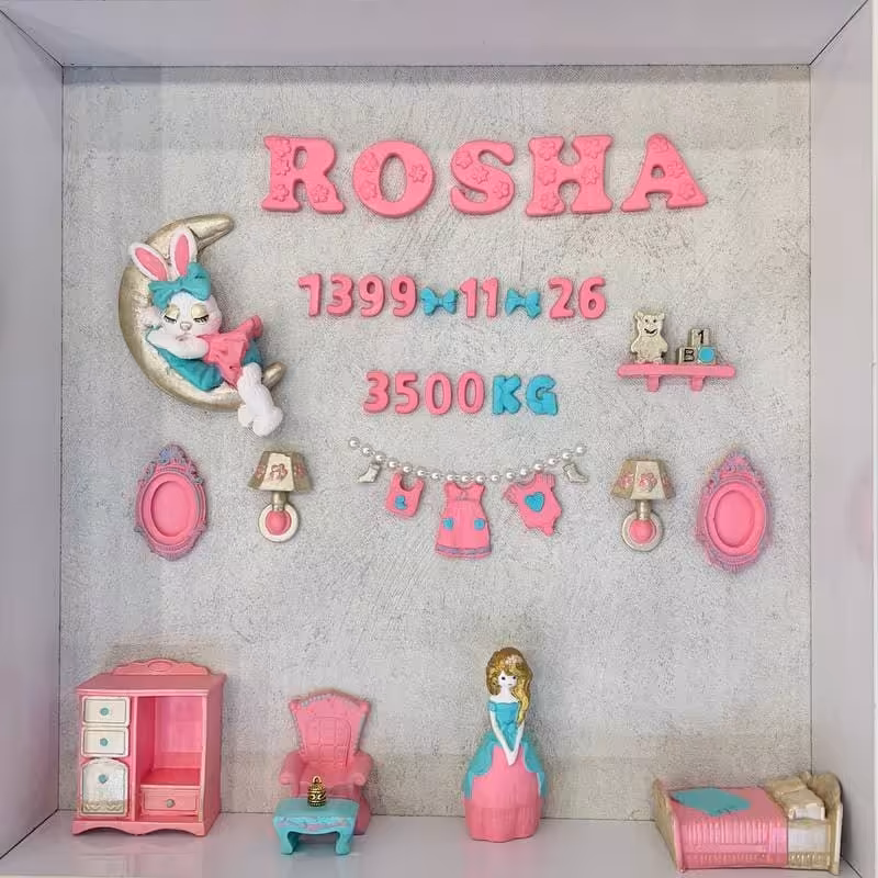 تابلو دکوراتیو کودک در رنگبندی ومدل دلخواه شما برای ثبت لحظات خاطره انگیز کودکان دلبندتان