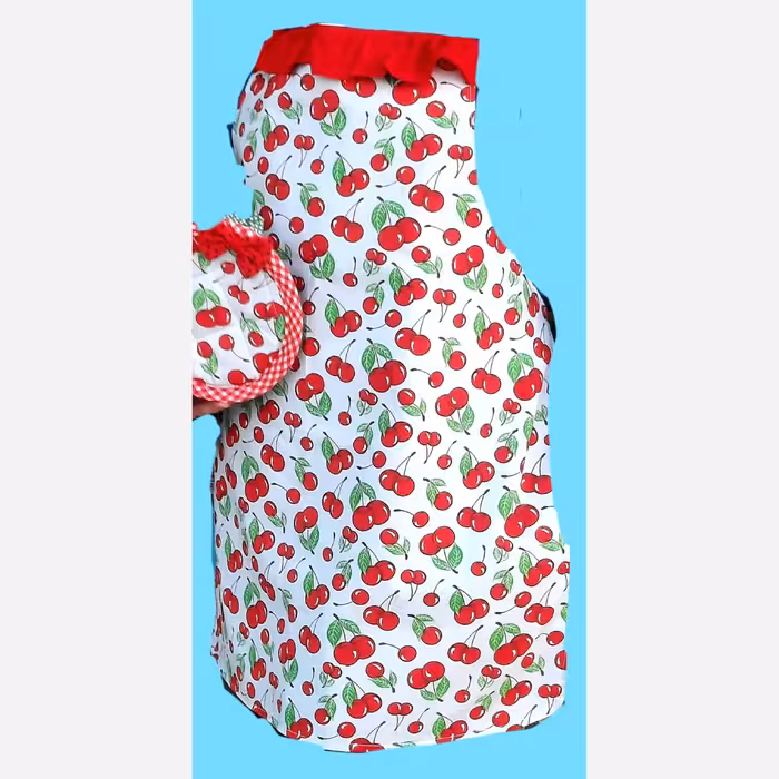 پیشبند آشپزخانه دولایه با آستر برزنت ضدآب مخصوص آشپزخانه