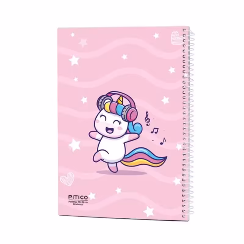 دفتر نقاشی 60 برگ طرح یونیکورن کد 5