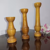 شمعدان چوبی