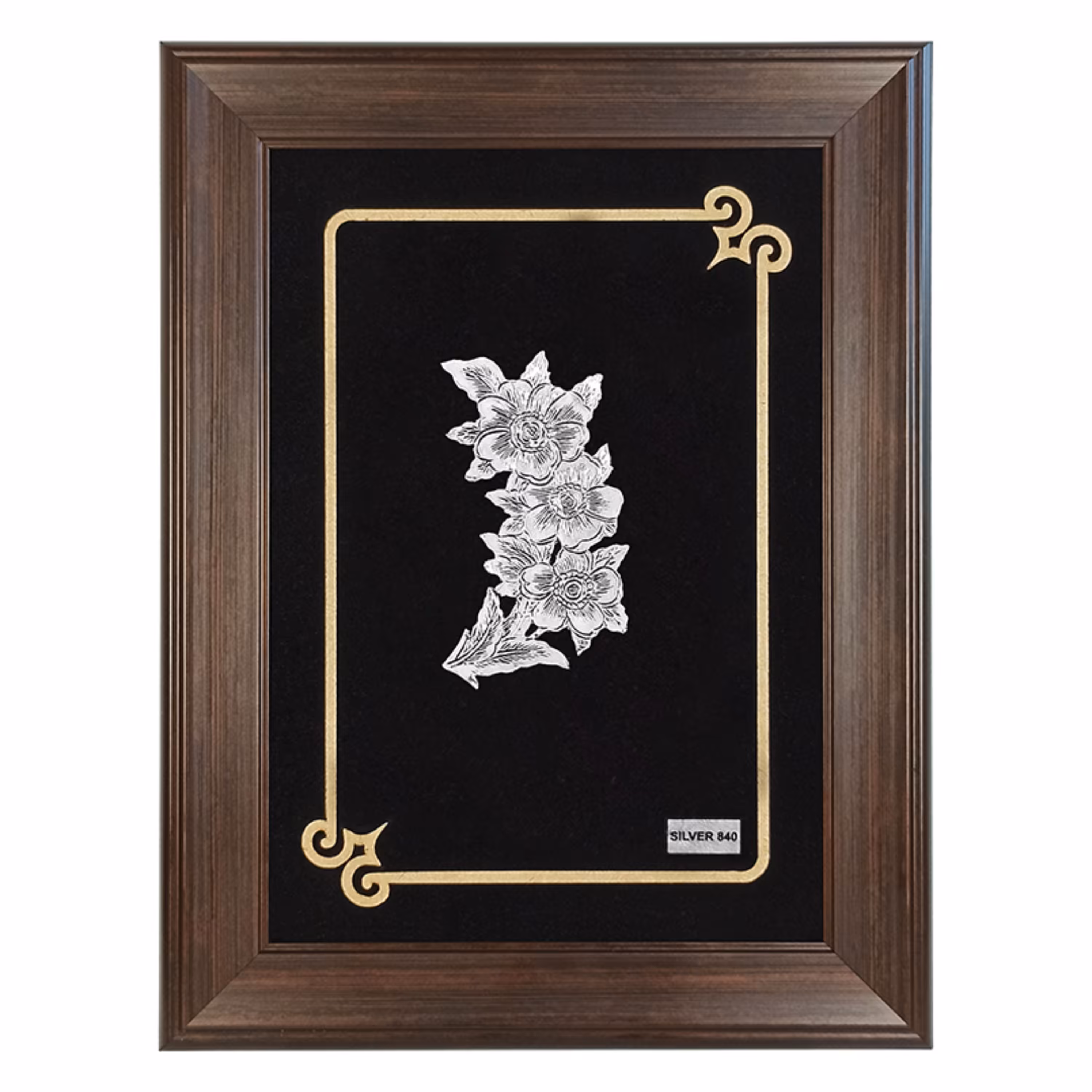 تابلو نقره سه گل کد F9