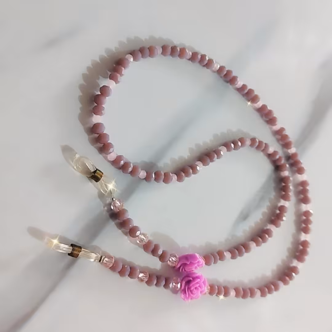 بند عینک مهره ای بنفش