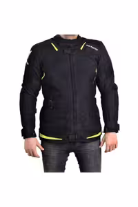 کاپشن موتورسوار سبز مردانه کت موتور سیکلت CITY CORDURA مشکی NEON Venom