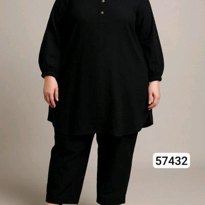 تونیک شلوارمشکی بیگ