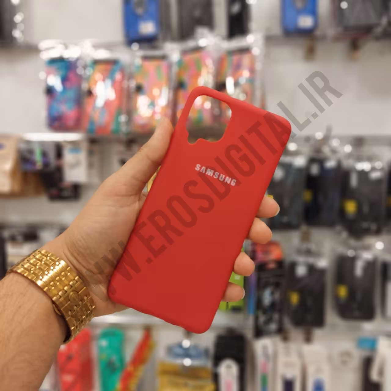 قاب سامسونگ A11 طرح سیلیکونی (TPU) - قرمز