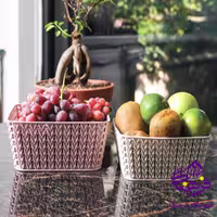سبدمیوه بافت سایز 1 مربع گلد پلاست