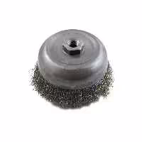 فرچه ( برس ) سیمی کاسه ای افشان 5 اینچ 12.5 سانتی متر استیل 316 ساب ایران ( کربلایی )