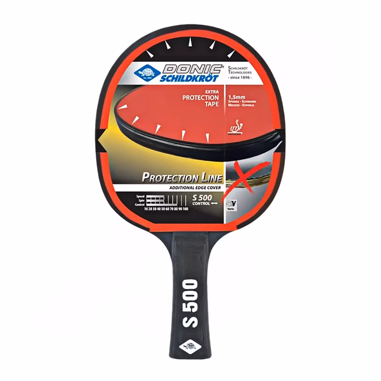 راکت پینگ پنگ دونیک شیلدکروت پروتکشن لاین S500 OLK | دسته FL