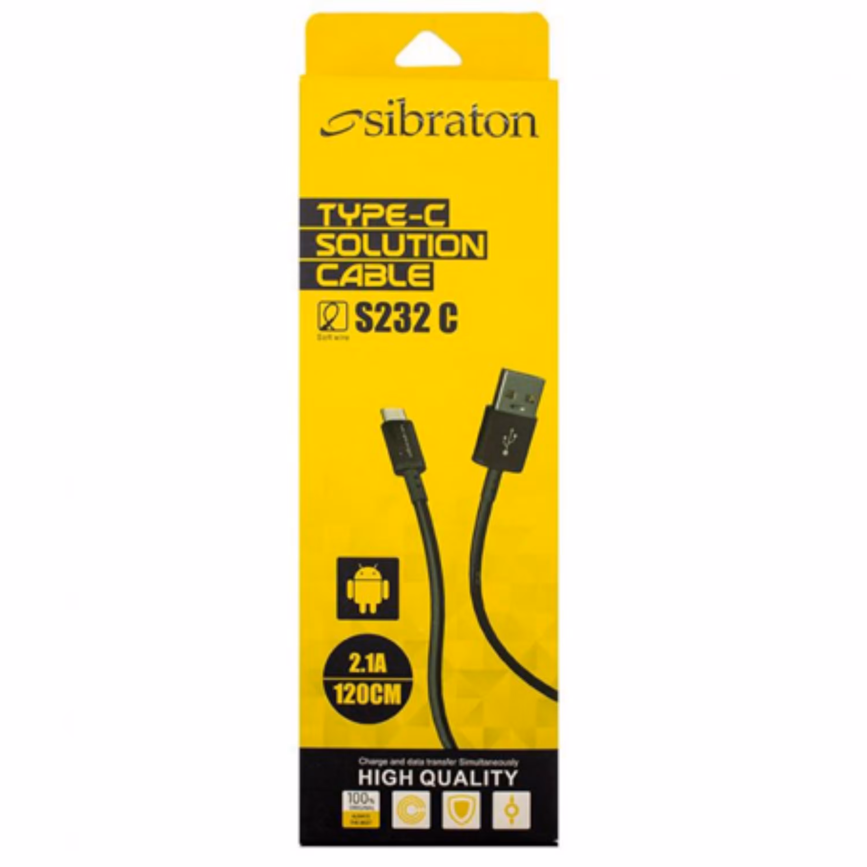 کابل شارژ تایپ سی سیبراتون مدل S232 C